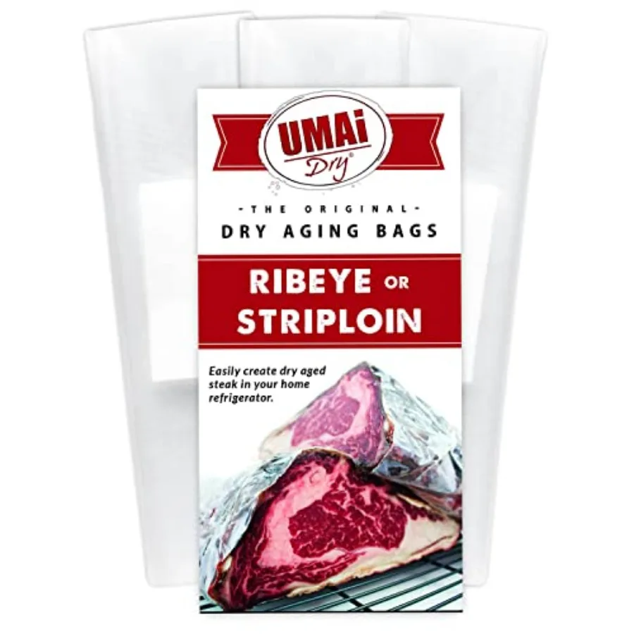 

Aging Bag for Steaks Pack of 3 Dry Age Bags for Meat Ideal for Ribeye Striploin Steak up to 12-18 lbs Home Steak Ager Refrigera