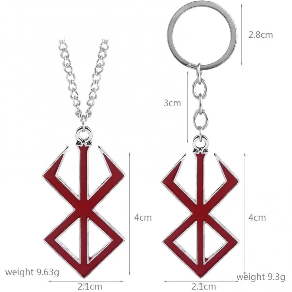 Women Simple Anime Cosplay Red Charm Pendant Keychain Necklace Gift Keyring Key Chain Key Holder Keychains image 6