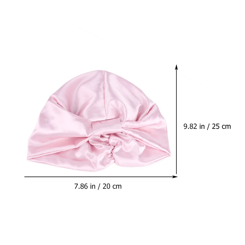 

2 Pcs Silk Sleep Bonnet Turban Hat Long Hair Sleeping Hats Women Caps for Satin Miss