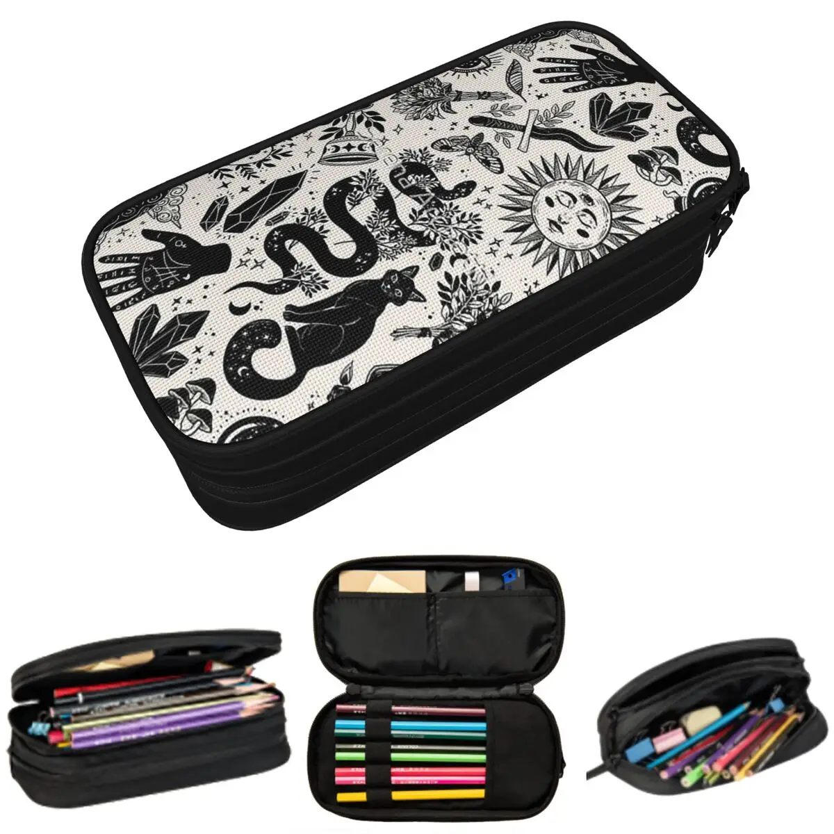 

Mysticism A Potion A Skull Pencil Case for Studen Gifts Pen Box Pencil Bag Stationery Supplies Pen Holder Bag