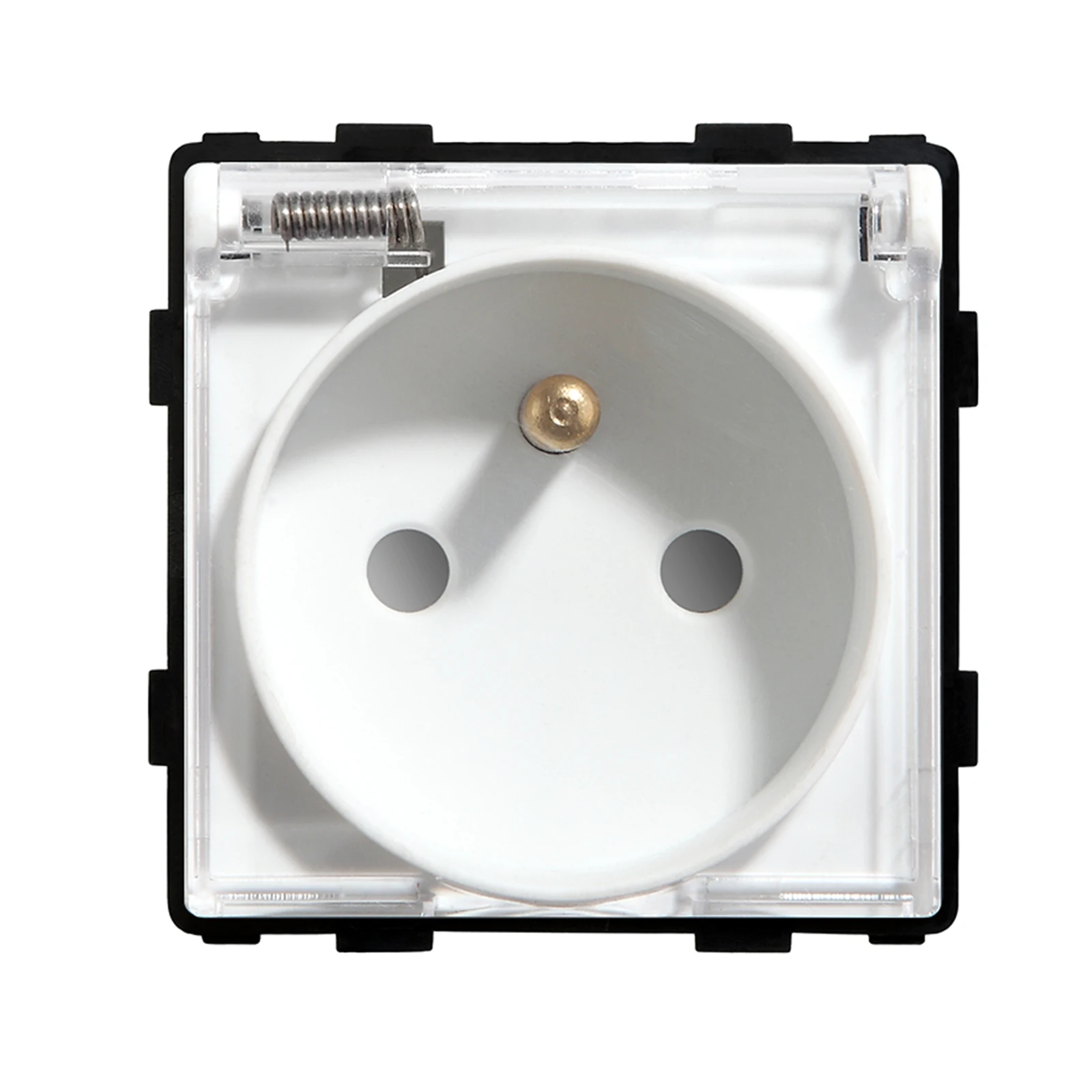 BSEED French Plug Wall Socket With Plastic Cover Function Key Free Combination Home Improvement Bathroom Outlet Waterproof 16A