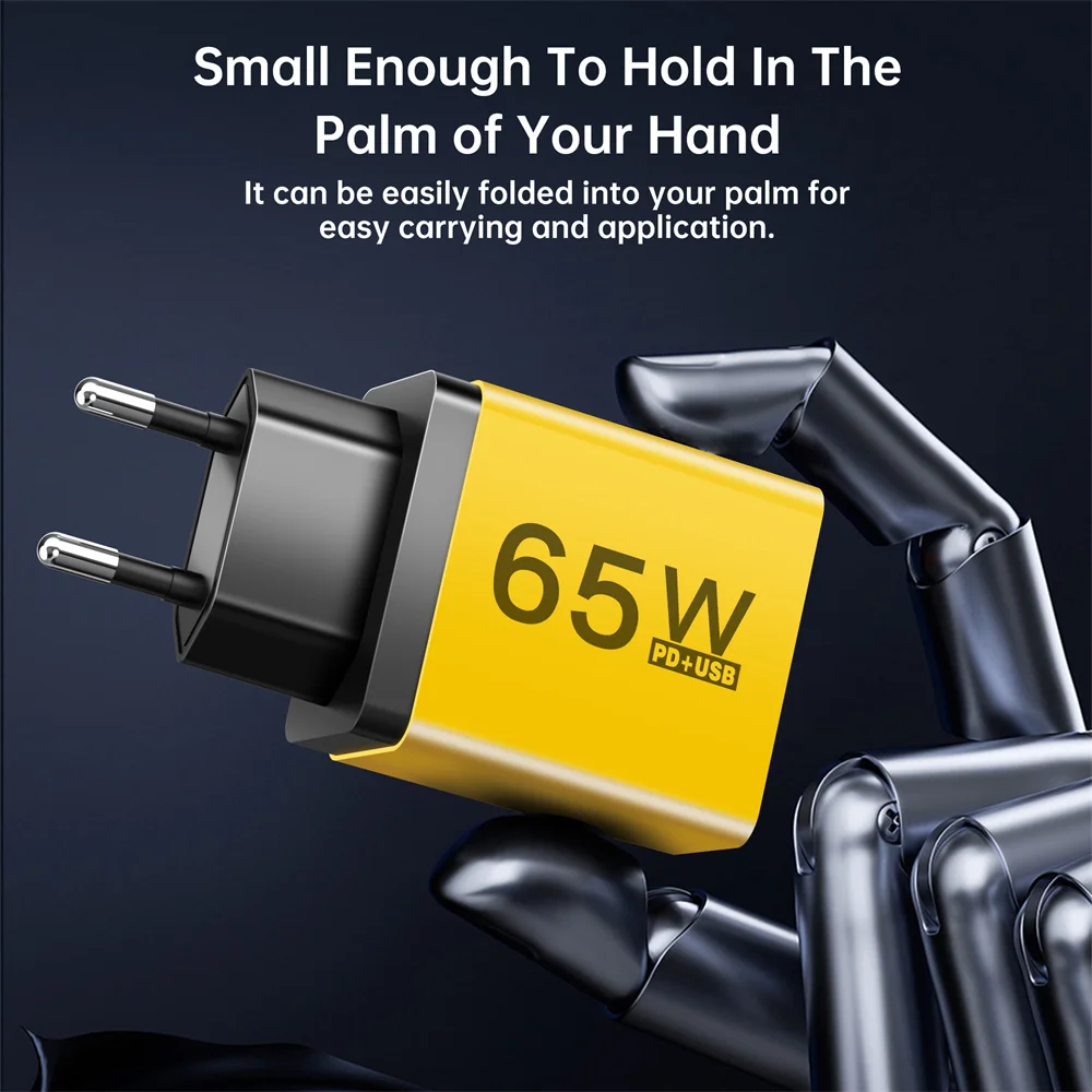 고속 충전 3.0 여행용 USB 충전기, 휴대폰 벽 어댑터, 아이폰, 삼성, 샤오미, 화웨이, 타입 C, 65W