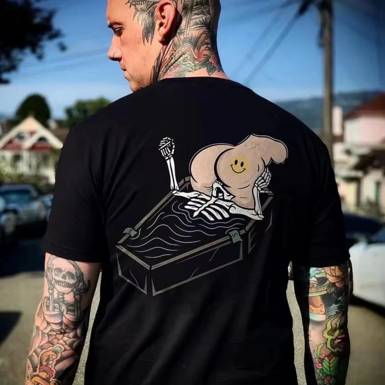 

Explosive Fashion Brand Crew-neck Short-sleeved Men's T-shirt Summer Loose Casual Everything High Quality Printed Short-sleeved