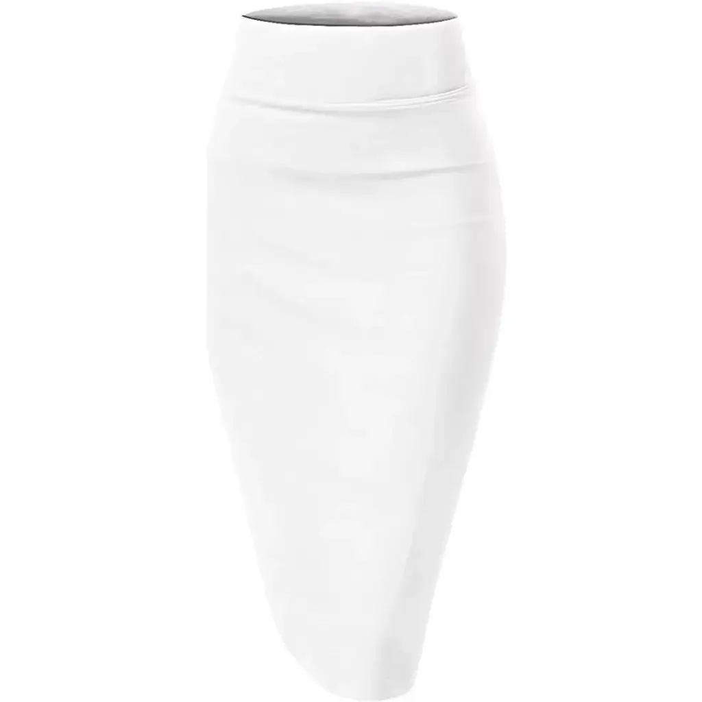 

New High Waist Slimming Mid-Length Skirt Spring Summer Joker Split One-Step Hip Skirt for Women