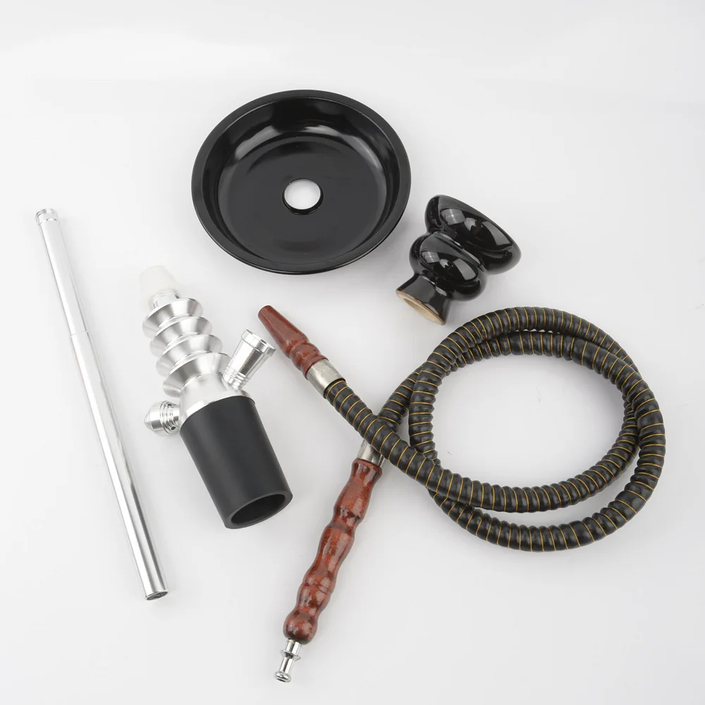 Water Pipe Smoking Bottle Stem Hookah Kit Liquor Glass Chicha Set Vodka Hookha Champagne Travel Whiskey Shicha Beer Wine Sheesha