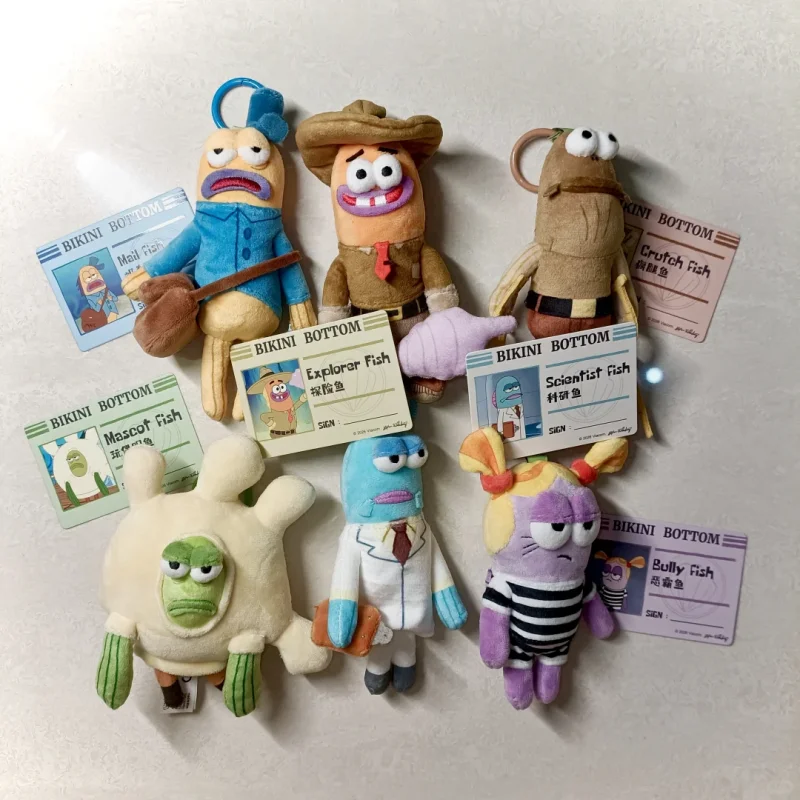

POPMART SpongeBo Residents of Bikini Bottom Series V2 Funny Doll Blind Box Trendy Toy Handmade Decorative Pendant Cute Girl Gift