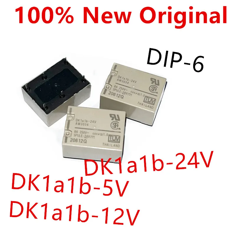 

5 шт. DK1a1b-5V 、DK1a1b-12V 、DK1a1b-24V DIP-6 Новое универсальное силовое реле AW3039 、AW3033 、AW3034