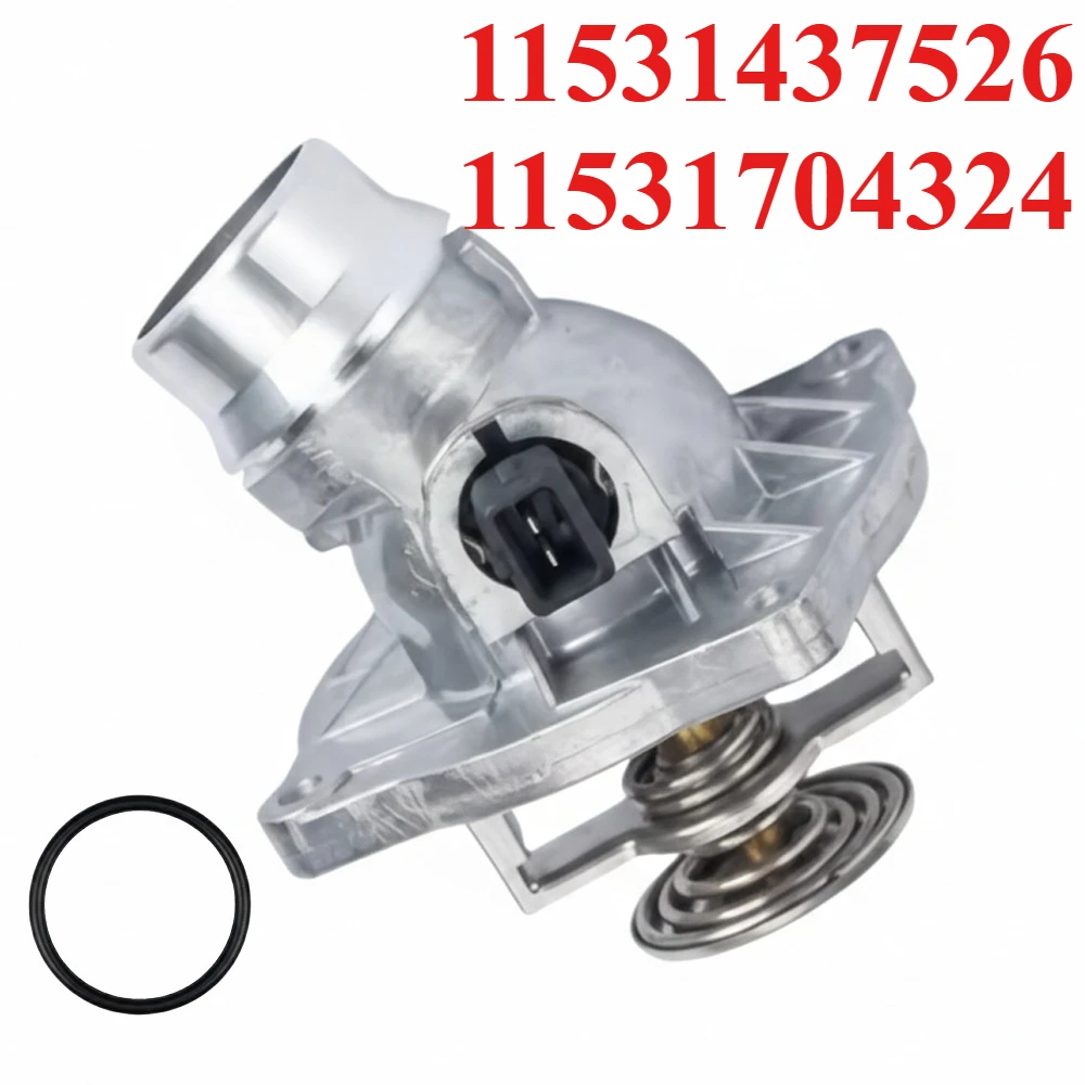 

105℃ 11531437526 11531704324 For BMW E38 E39 535i 540i 730i 730iL 740i 740iL Engine Coolant Thermostat Housing Cover Assembly