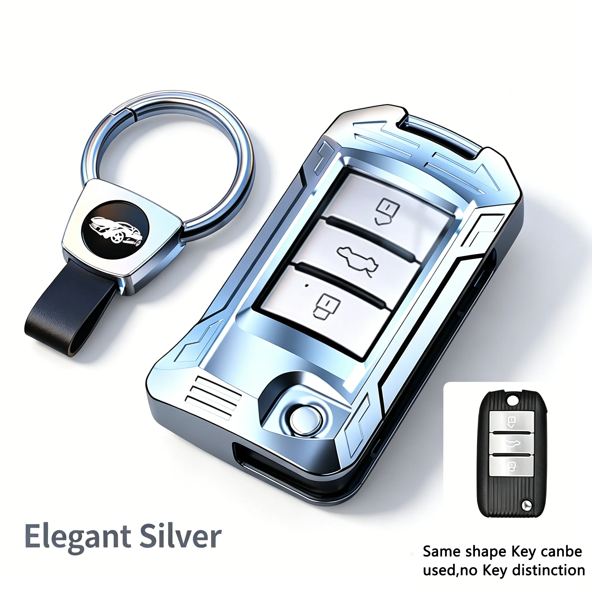 

Zinc Alloy Key Fob Cover for Roewe RX5 Plus MG6 I5 I6 RX3 RX8 Smart Remote Protector Case