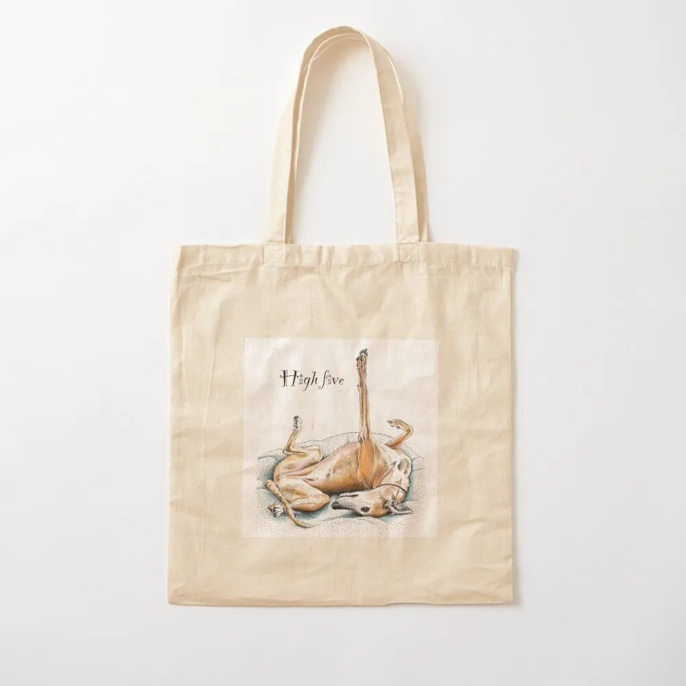 

Greyhound high five Tote Bag tote bag Shopper handbag Canvas Tote Bag