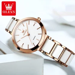 OLEVS Women's Wristwatch Luxury Brand Watch for Women Elegant Bracelet Waterproof Fashion Quartz Ladies Watches Reloj Para Mujer