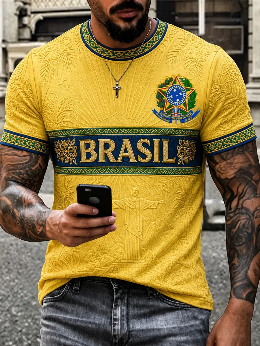 3D Printing Spanish Football Training T-Shirt - Breathable and Wicking Sweat Absorbent - Lamínar, Yamal - Family Clothing