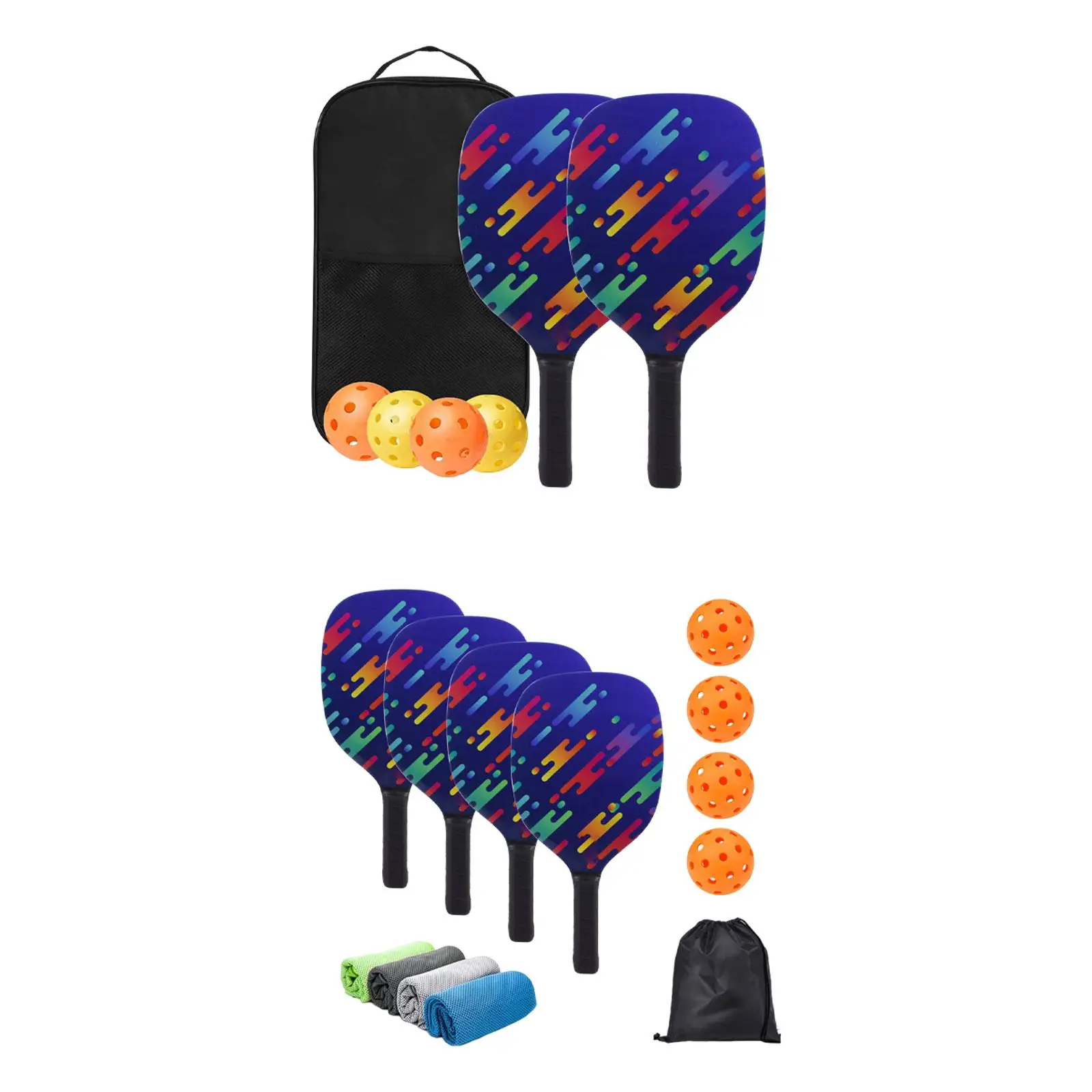 

Портативные лопатки для пиклбола, набор легких насадок для пиклбола в подарок для использования в помещении и на улице