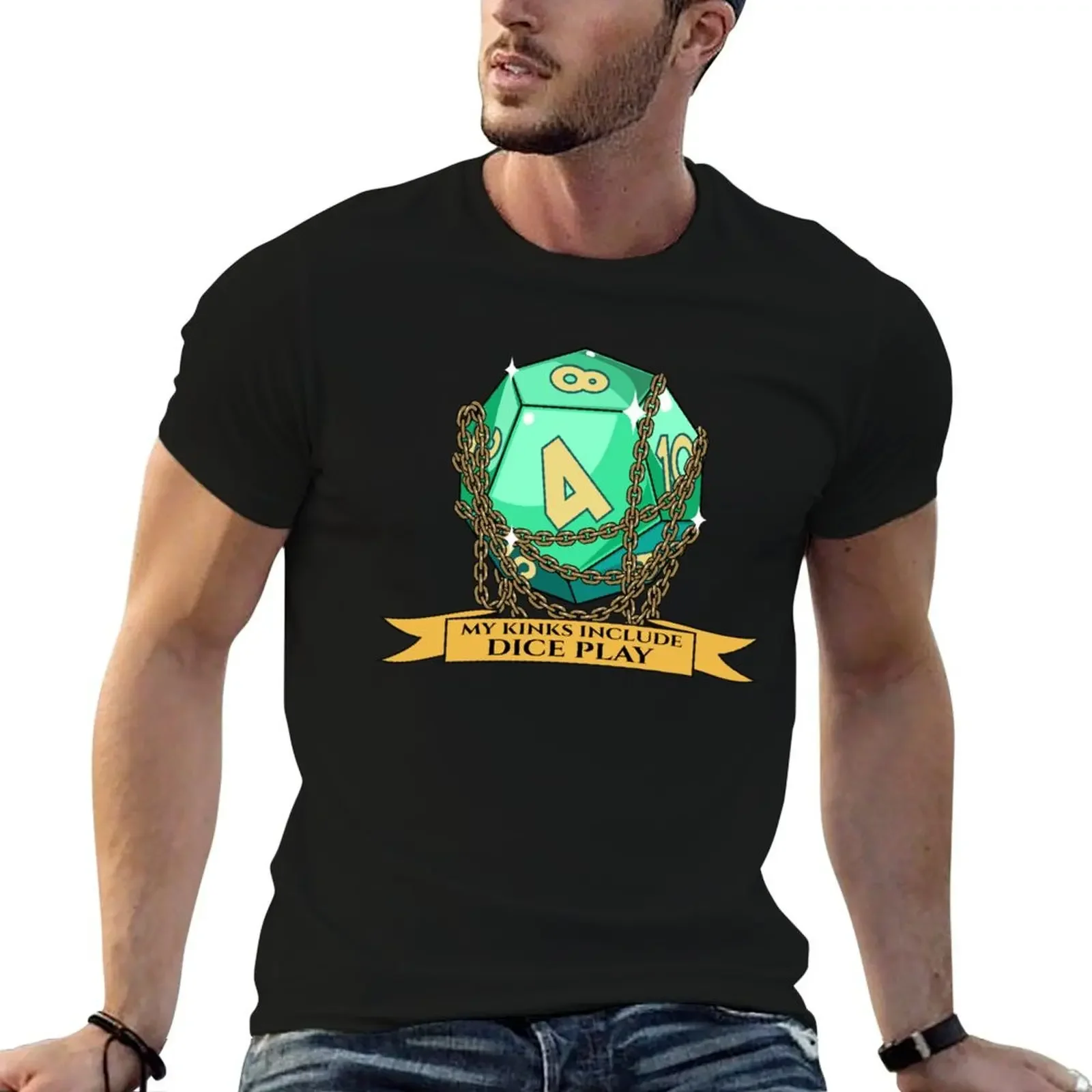 

Dice Play Kink T-Shirt new edition funny costumes cute tops black t-shirts for men