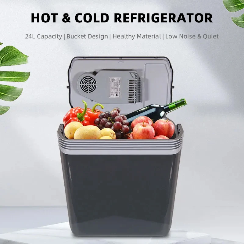 24L frigorifero per auto 12V 220V Heat Cool Mini attrezzatura elettrica per auto compressore Box frigo dispositivi elettrici Nest Freezer