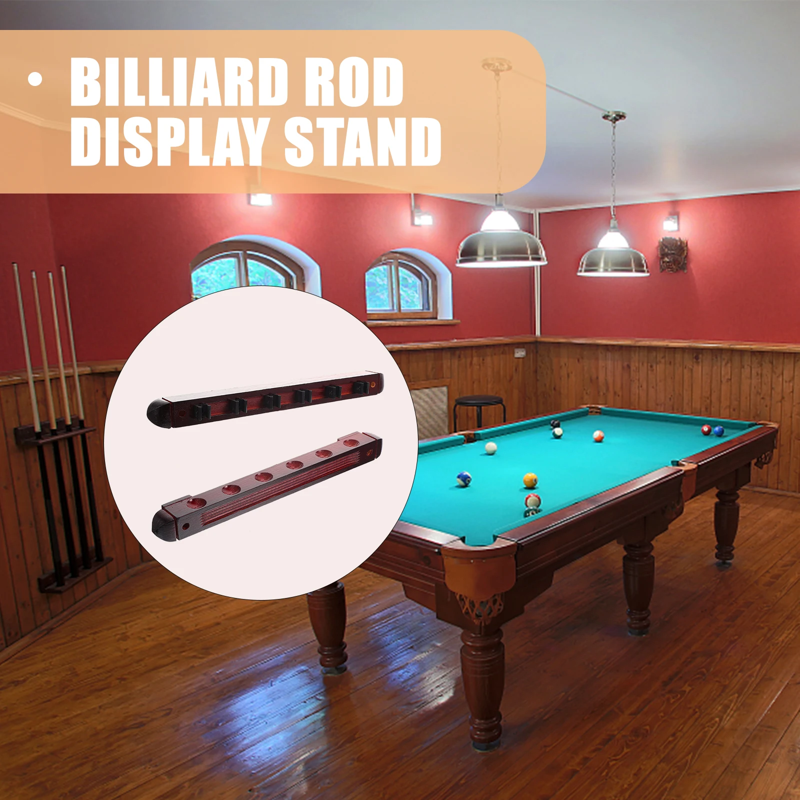 

1 set 1 Set Cue Pole Stand Multi-Hole Display Storage Wall Cue Holder Holder Durable Decorative Pool Pole Rack