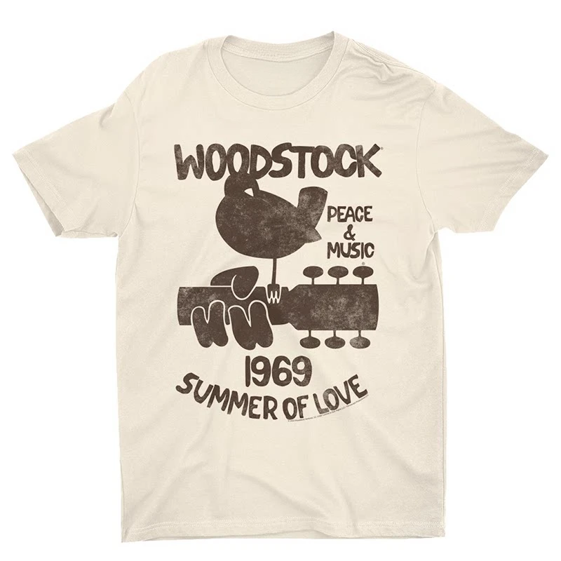 2026 Retro Classic Woodstock Music Festival T-Shirt Cotton Graphic Tee Men Women Summer Streetwear Top