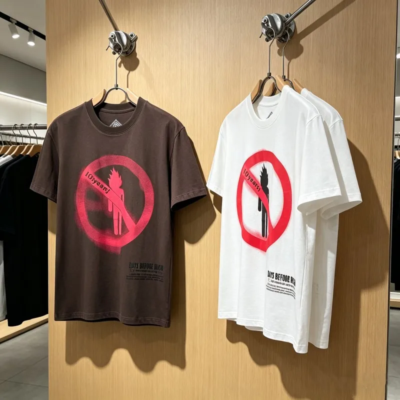 Summer Cactus Jack Tshirts Breathable Cotton Round Neck Short Sleeve Matchstick Man Casual Street Tops Men Women Outfit