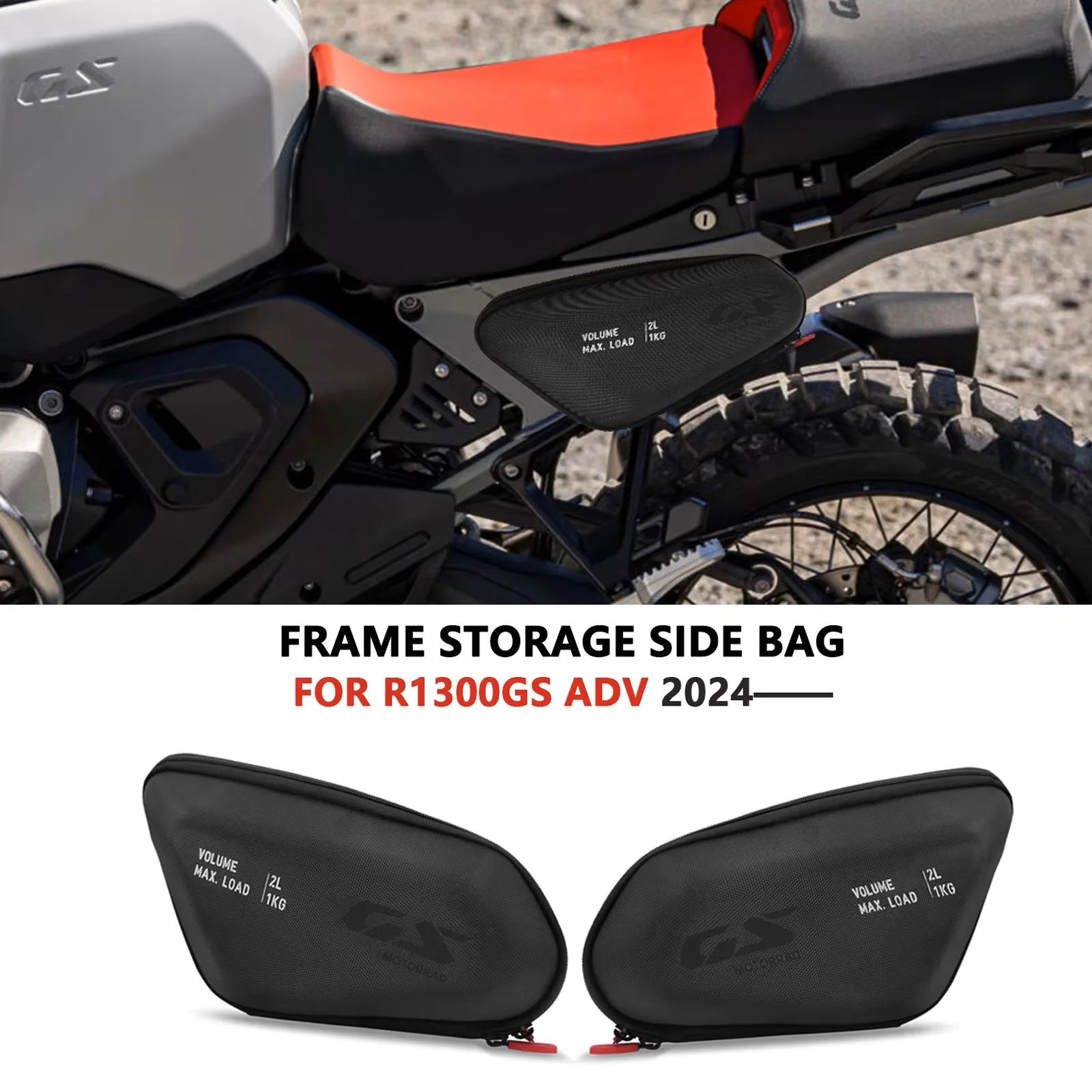 

Motorcycle Waterproof Bag Side Frame Bag Storage Package Bags R1300GS Adventure For r1300gs R1300 GSA R1300 GS ADV 2024 2025