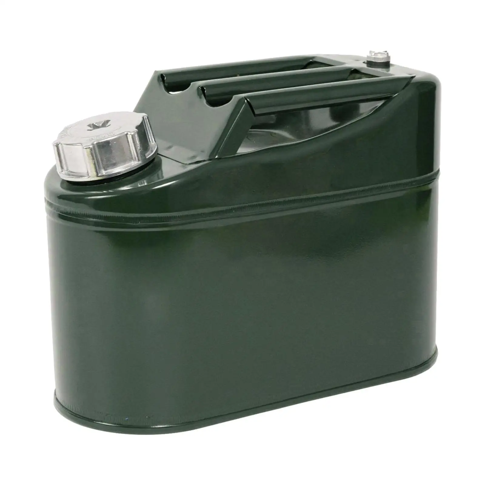 5 Liters Fuel Can Portable Petrol Tank Green for Suvs, Utvs, ATV 11x11x5inch