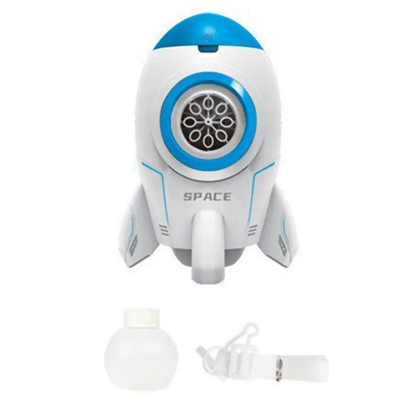 V16 Net-Red Rocket Electric Bubble Machine With Light Charging One-Button Bubble Stage Children's Summer