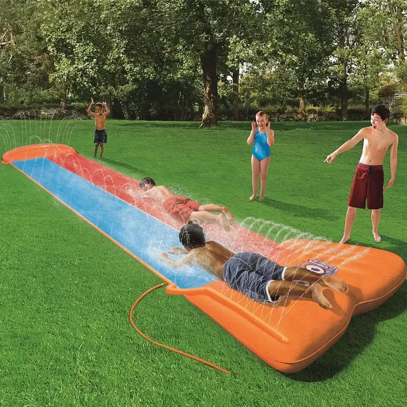 Surfing waterslide lawn spray water play waterslide children's water park toys