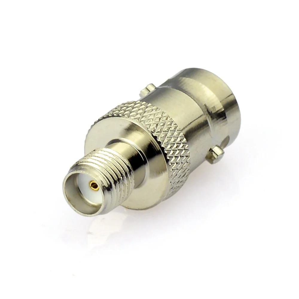 Superbat 50ohm Nickel Plated SMA-BNC Adapter SMA Jack to BNC Female Straight RF Coaxial Connector