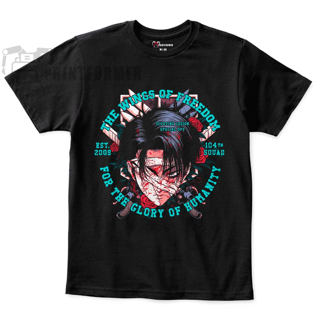 Attack On Titan Eren Rumbling Shingeki No Kyojin Anime Tshirt T-Shirt Soft Tee 100 Cotton