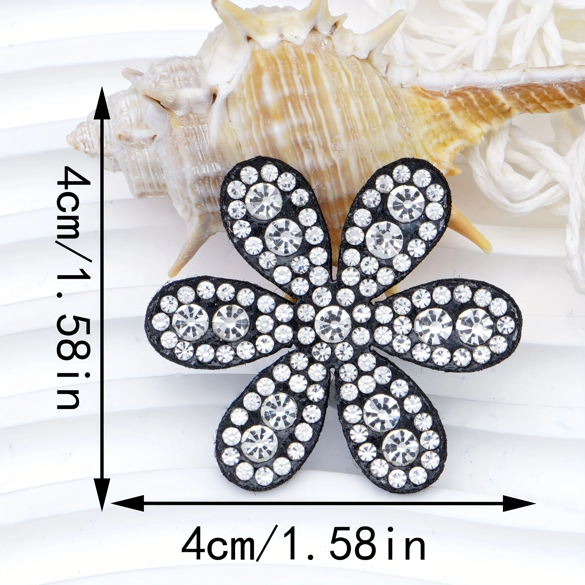 แผ่นปะ6ชิ้นลายดอกไม้กลีบดอกไม้6ชิ้นริบบิ้นดอกไม้สีสันสดใสสำหรับซ่อมเสื้อผ้ากางเกงยีนส์กระเป๋าหมวกและเครื่องประดับ DIY