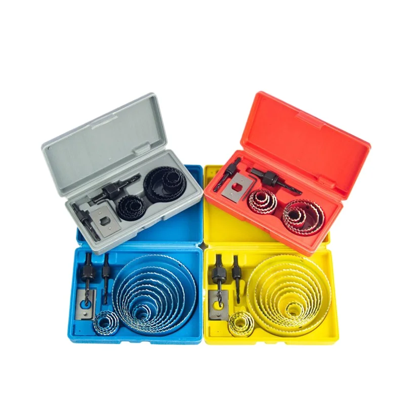 

13PCS Plastic lamp tube pvc gypsum board drill bit pistol drilling reaming woodworking drill bit