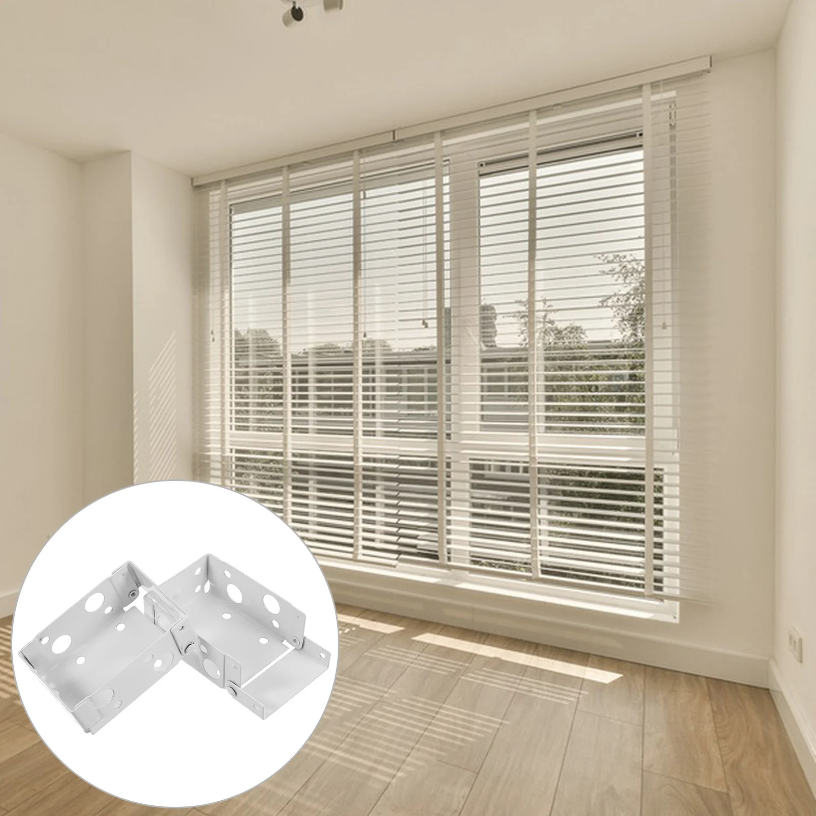 

6pcs Mounting Brackets White Low Profile For Window Blinds Internal External Installation Bracket Holder