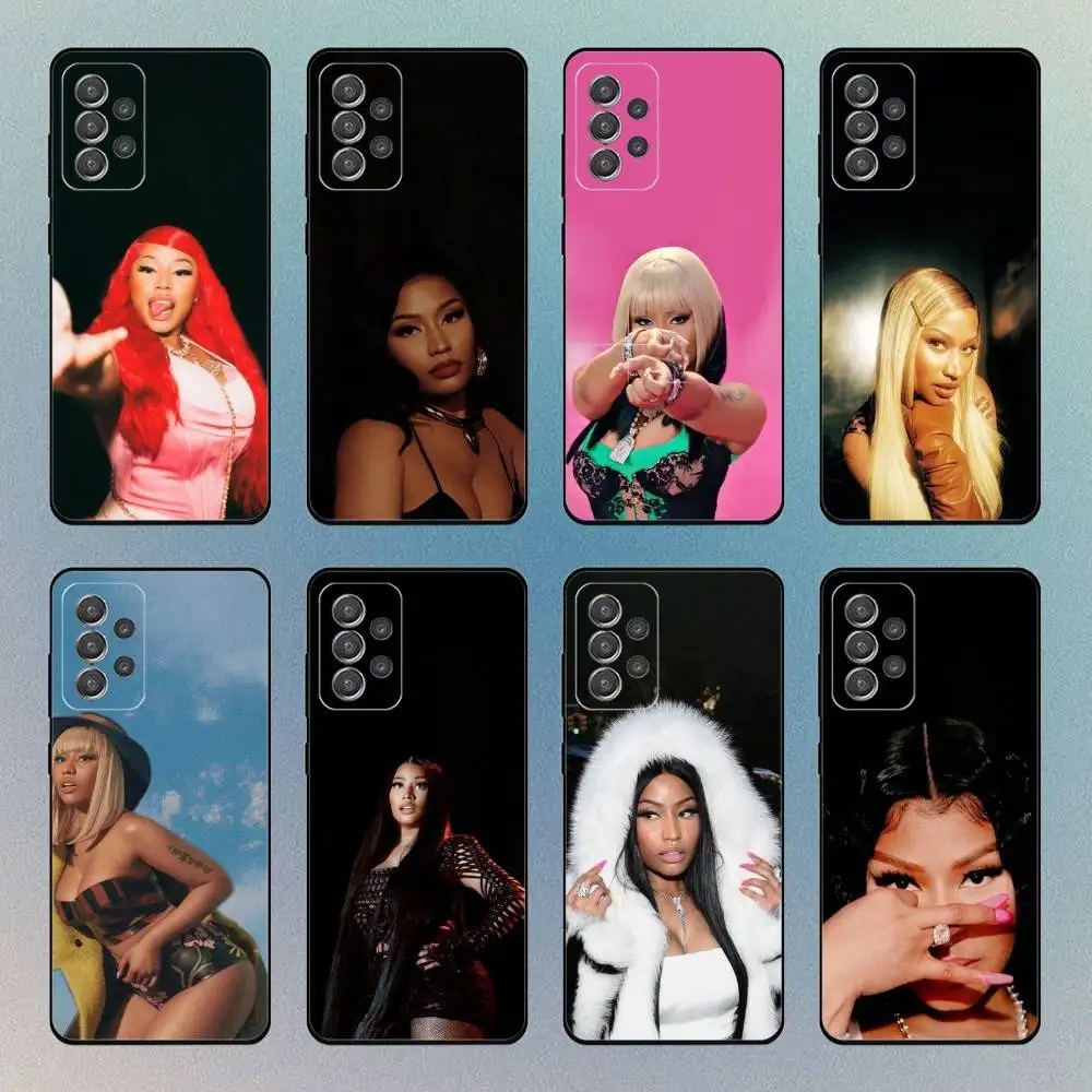 

Singer Nicki M-Minaj Phone Case For Samsung S25,S24,S21,S22,S23,S30,Ultra,S20 Black Soft Case
