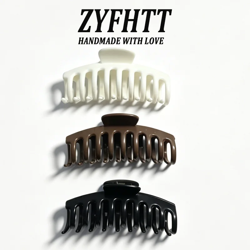1/5 Stück ZYFHTT Weiche Silikon-Haarspange für Frauen, Täglicher Gebrauch, Koreanischer Stil, Haifischklammer, Modische Mädchen-Haarspange – Detail 12