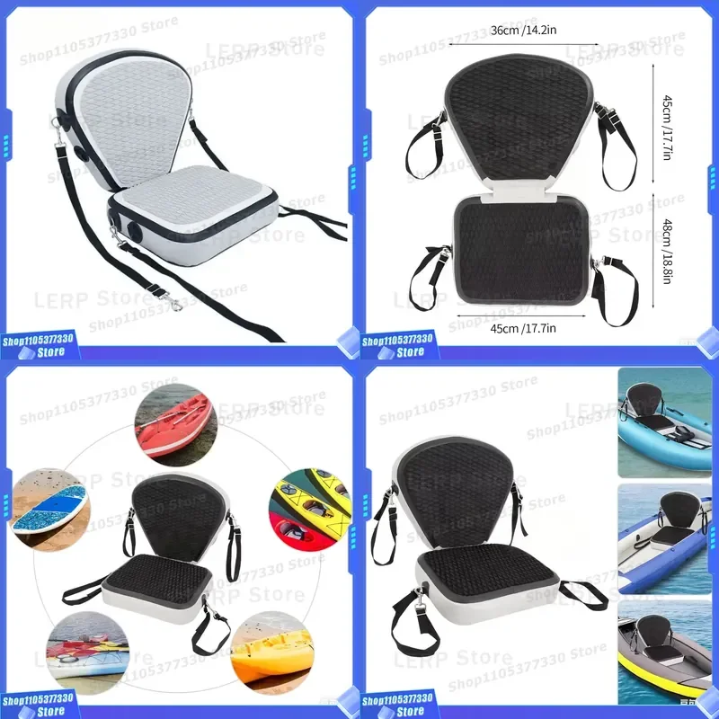 Commercial Customized Inflatable Kayak Paddle Board Seat with Backrest Removable Sitting Canoe Seat for Fishing Kayaking