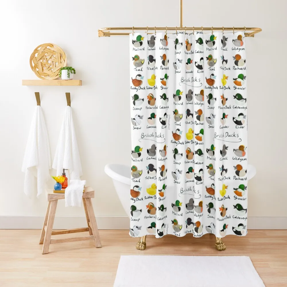 

Guide to British Ducks Shower Curtain Curtains For Bathrooms With Beautiful Designs Bathroom And Shower Products