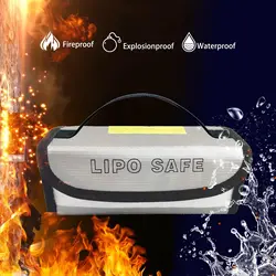 Upgrated Lipo Safe Bag explosionproof safety pouch 185*75*60mm Safe Guard Charge Sack for Transport and Charging LiFePO4 18650