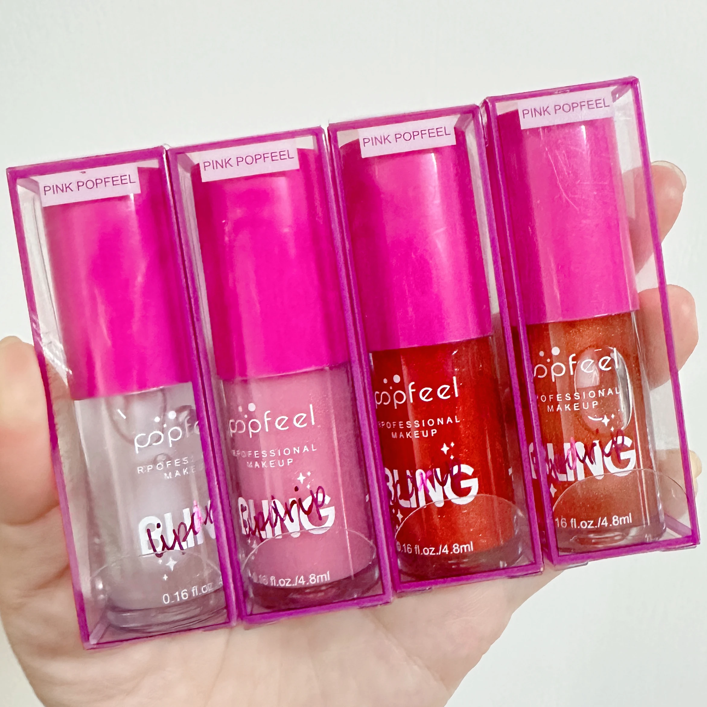 Baume à lèvres nacré scintillant à couleur changeante, brillant à lèvres hydratant semblable à un miroir avec scintillant