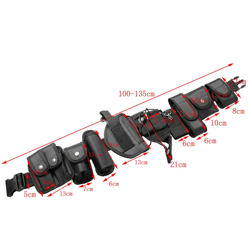 Imagem -04 - Multifunções Tactical Belt Gun Holster Grupo Kit de Ferramentas de Treinamento Militar Montanhismo ao ar Livre Duty 10-em 1