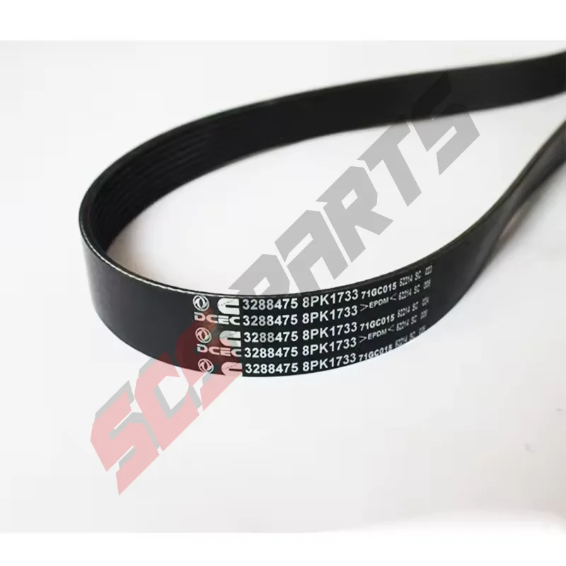 

3288475 V Ribbed Belt 8PK1733 Fit Cummins Diesel Engine 6LTAA9.5 8.9