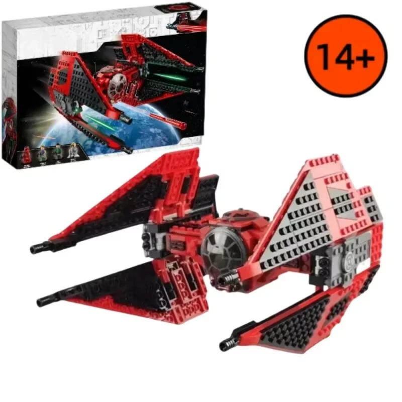 Le nouveau modèle de construction de chasseur spatial Interceptor rouge de la Garde Royale, célèbre modèle de chasseur pour hommes et femmes, jouet en briques, cadeau de Noël
