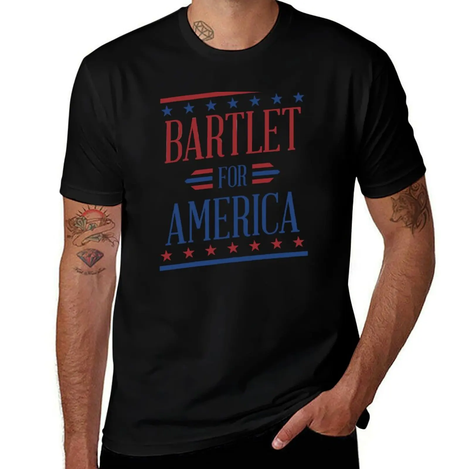 

Bartlet-for-America-Slim-Fit- T-Shirt t shirts for man graphic cars t shirts for man cotton