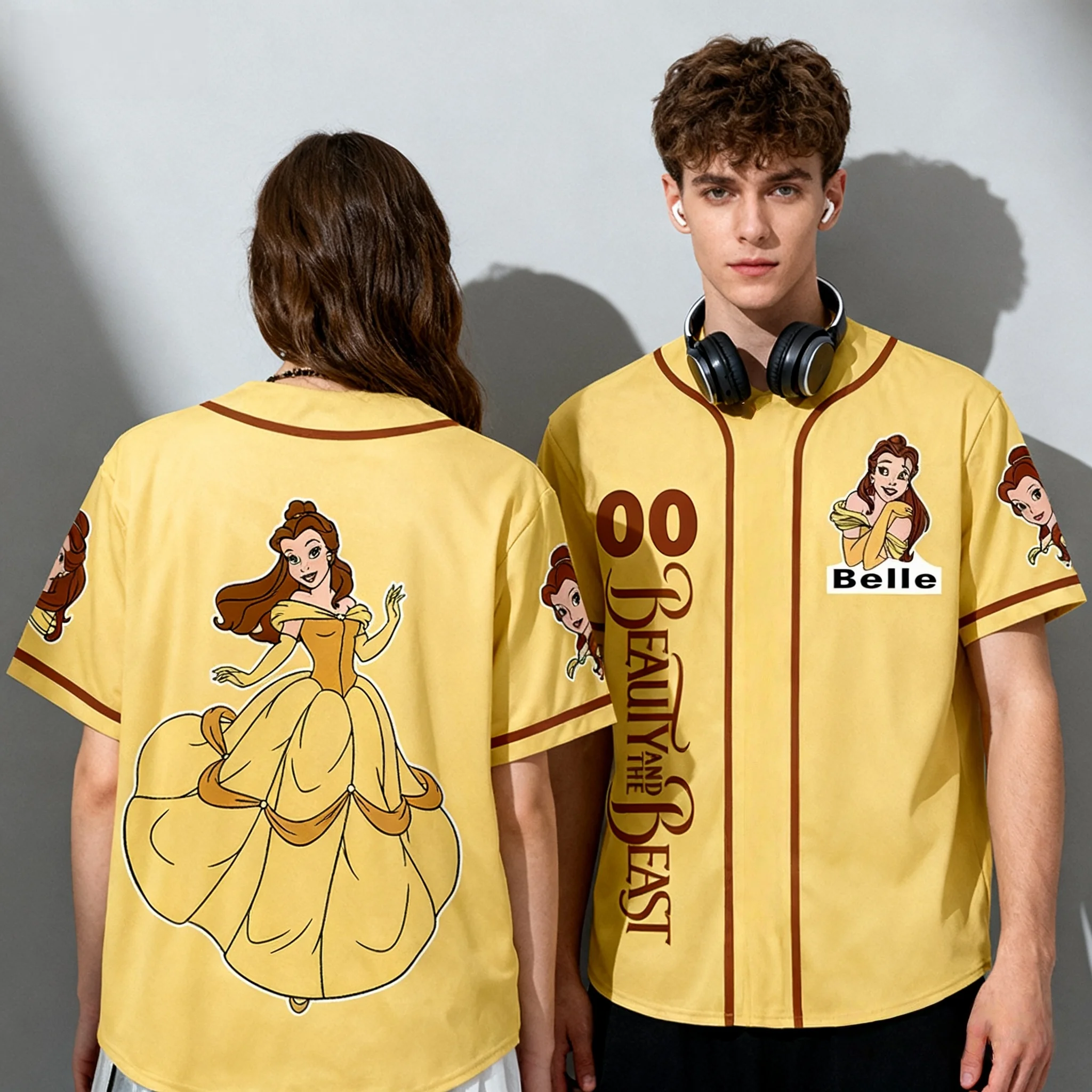 جديد ديزني الرسوم المتحركة طبعة تذكارية هالوين غرزة الصيف البيسبول سترة المتضخم الأطفال الوالدين والطفل تي شيرت #3