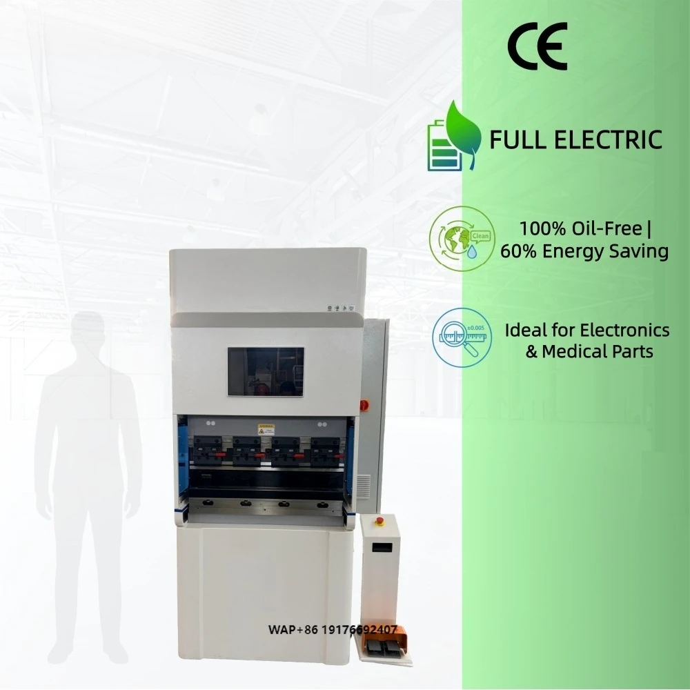 35T800mm Mini Style Dual Servo Electric Press Brake with Minimum Size at 3T200mm for Bending 5.3mm Carbon Steel Sheet Metal