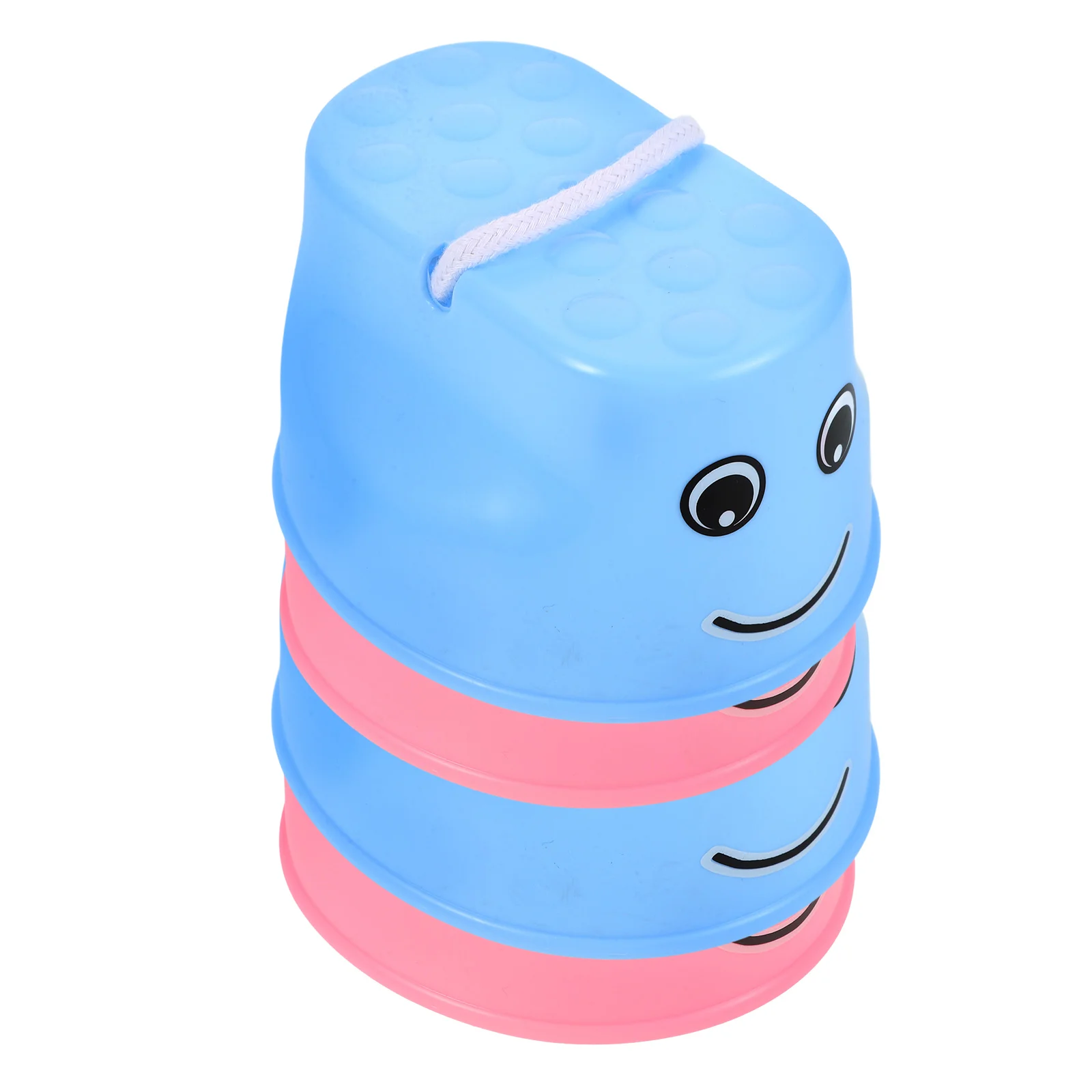 Trampoli di bilanciamento Trampoli da passeggio in plastica Piedi per bambini Stepper interattivo Allenamento per l'equilibrio del bambino Parco giochi all'aperto