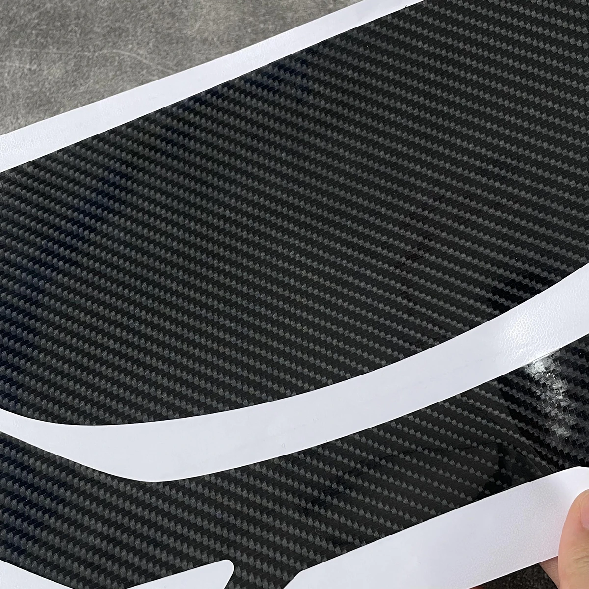 Para Haojie UHR150 pegatina protectora de fibra de carbono para motocicleta accesorios de calcomanías duraderos e impermeables