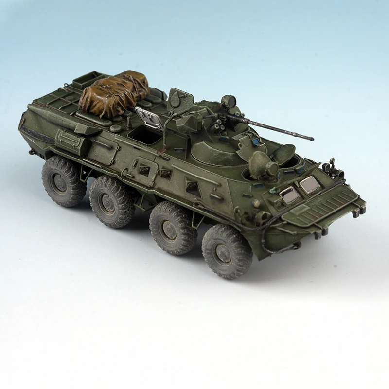 AM 1/72 Rosyjski BTR-80A BTR80 Samochód Pancerny Symulacja Model Plastikowy Statyczny Wyświetlacz Kolekcjonerski Prezent Pamiątka Dekoracja