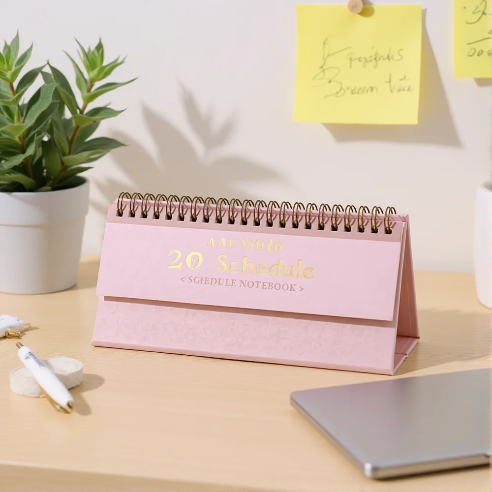 

2026 Desk Calendar Vintage Calendar With Notes Monthly Calendar For Home Office School Planning Organizing