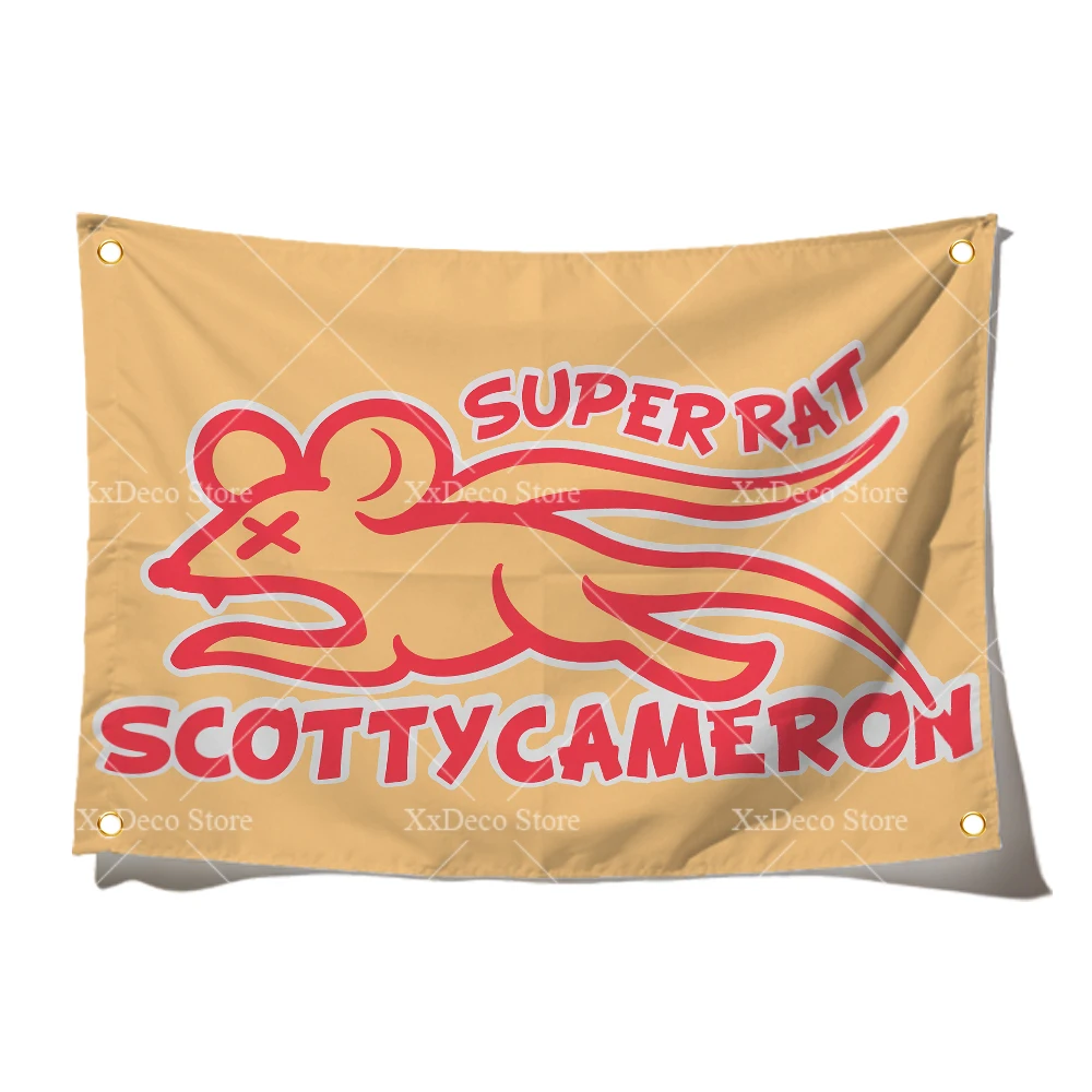 Golf S-ScoTTY C-CameRONS Anime Digital Printed Flag Tapestry Creative Pattern Photo Living Room Wall Art Party Outdoor Decor