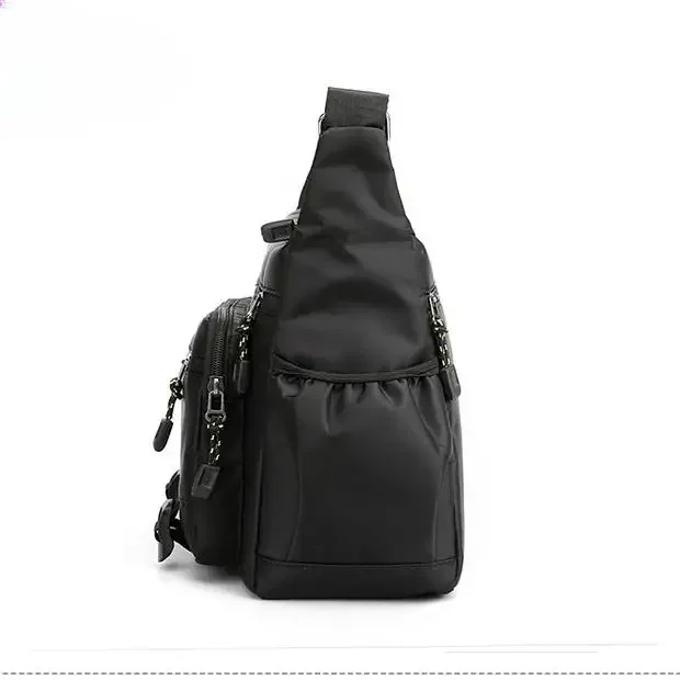 Wasserdichte Nylon-Umhängetasche für Herren – kompakte Sling-Crossbody-Schultertasche für Arbeitsweg und Reisen – Detail 7