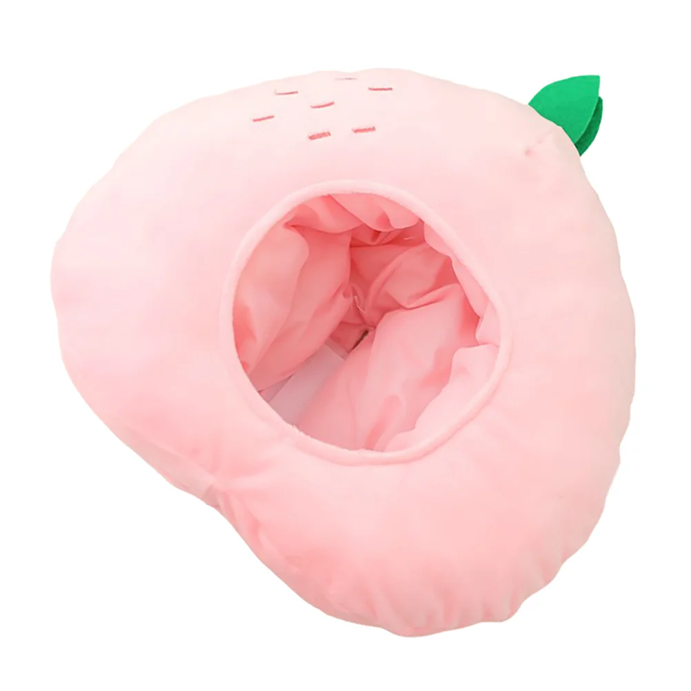 Bed Pillows Peach Headgear Plush Cap Party Hat Aldult Funny Pink Novelty Costume Child